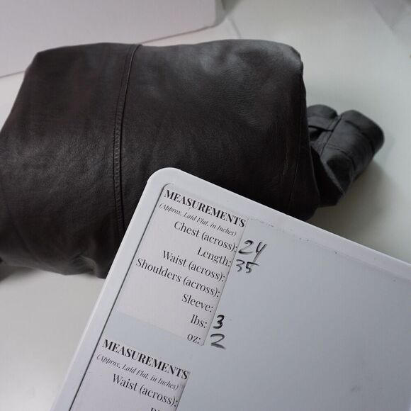 VTG Phase Two Brown‎ Leather Jacket Pockets Removable Lining Retro Mens M Zip - Picture 7 of 11